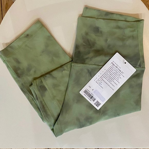 lululemon diamond dye vista green